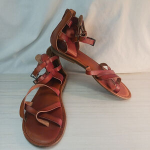 Y2KVTG American Eagle Outfitters Womens 8 Strappy Gladiator Sandals Light Brown